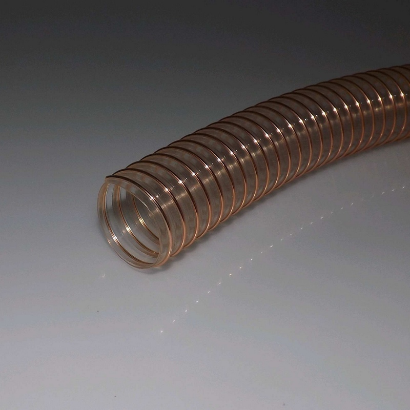 joint souple pour tuyau de dépoussiérage tuyau flexible en caoutchouc PVC Tuyau d'aspiration de poussière tuyau de ventilation ondulé-Diamètre intérieur 160 mm * 1 m